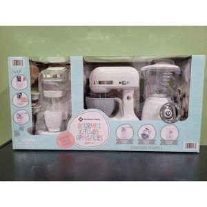 Gourmet Kitchen small toy Appliances Playset for kids - White